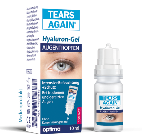 Tears Again Hyaluron 0,3% Gel-Augentropfen 10ml